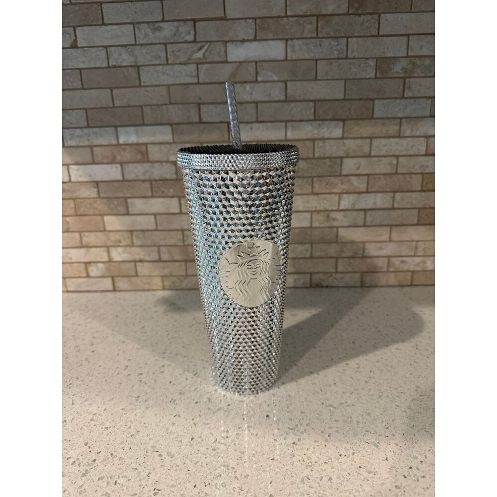 Mickey Mouse Disney100 Starbucks Tumbler w/ Straw Platinum Walt Disney World